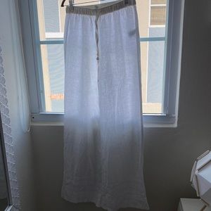White beach pants
